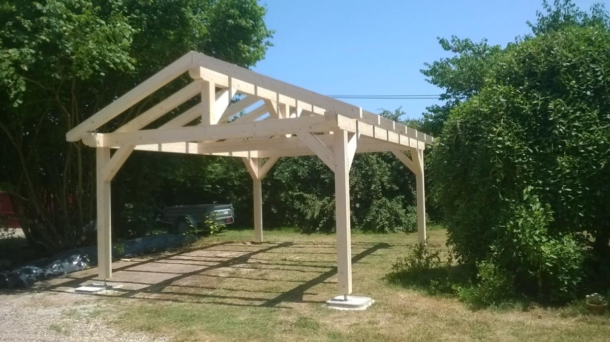 préau : vente d'un auvent, carport voiture de 4 x 5 m