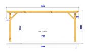 Pergola 5,5 x 6,4 m en Douglas