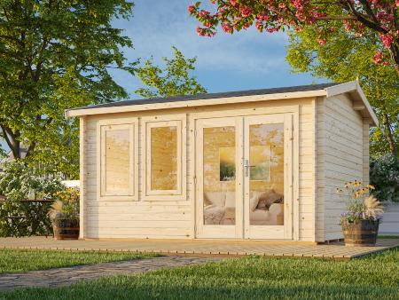 Abris de jardin IRIS 11,1 m² en 44 mm avec plancher 