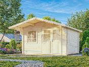 Abri de jardin SALLY 12.3 m² 44 mm - avec plancher bois