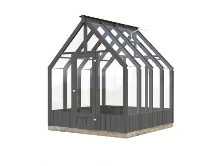 Serre de jardin bois EMILIA 5.4 m² traité autoclavecl. 4 - verre trempé 4 mm