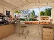 Chalet de Noël pliable MARIAN 6,2 m² – Stand en bois Palmako