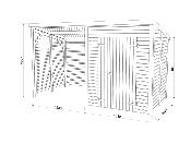 Abri de rangement bois Palmako Leif 3,0 + 2,9 m² – Toit monopente