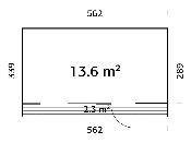 Johanna 13,6 m² – Maison miniature bois Palmako à toit plat