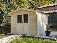 ABRI DE JARDIN en bois- ECO 9 m - madriers 28 mm