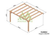 Pergola adossée AVIGNON 500x400cm