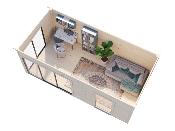 Studio de jardin Palmako ANDREA 17,1 m² 44 mm