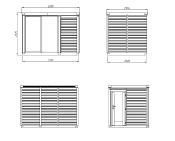 Sauna Bois Sarah 3.8m² - Bancs Double Niveau & Fenêtre - Palmako