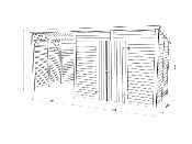 Abri de rangement bois Palmako Leif 4,5 + 2,9 m²,