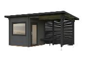Sauna bois SANNA 4,1 + 5,9 m² Palmako