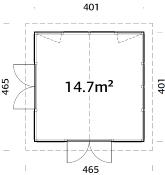 Isabella 14,7 m² – Jardin d’hiver bois Palmako