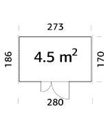 ABRI DE RANGEMENT LEIF 4.5 M²