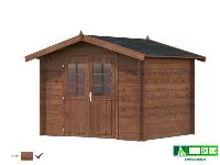 Abri de jardin - VALENTINE- 6.1 m² - bois traité autoclave classe 4