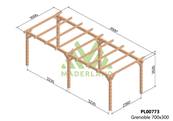 Pergola GRENOBLE 700x300cm