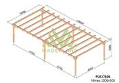 Carport NÎMES 1000x500cm