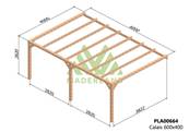 Pergola adossée CALAIS 600x400cm