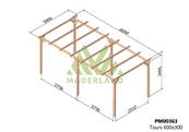 Pergola TOURS 600x300cm