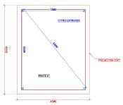 Pergola 5,5 x 4.5 m en Douglas