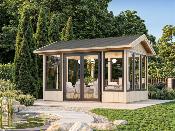 Jardin d’hiver bois Palmako Isabella 10,9 m² – Pavillon vitré haut de gamme