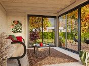 Studio de jardin bois 12,6 m² set 2 SERENA Palmako – Portes coulissantes