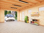 Garage RASMUS 19 m² 44 mm sans porte de Façade