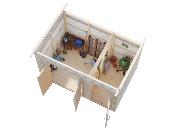 Abri de rangement bois Palmako Kalle 6,6 m² – Toit monopente