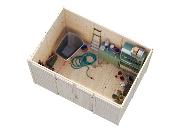 Abri de rangement bois ELIAS 7,3 m² – Panneaux 16 mm – Palmako