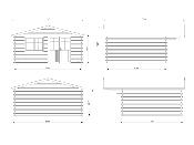 Abri de jardin BRITTA 19,7 m² en 40 mm - Traité par bain Marron 