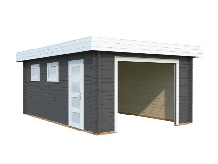 Garage RASMUS 19 m² 44 mm sans porte de Façade