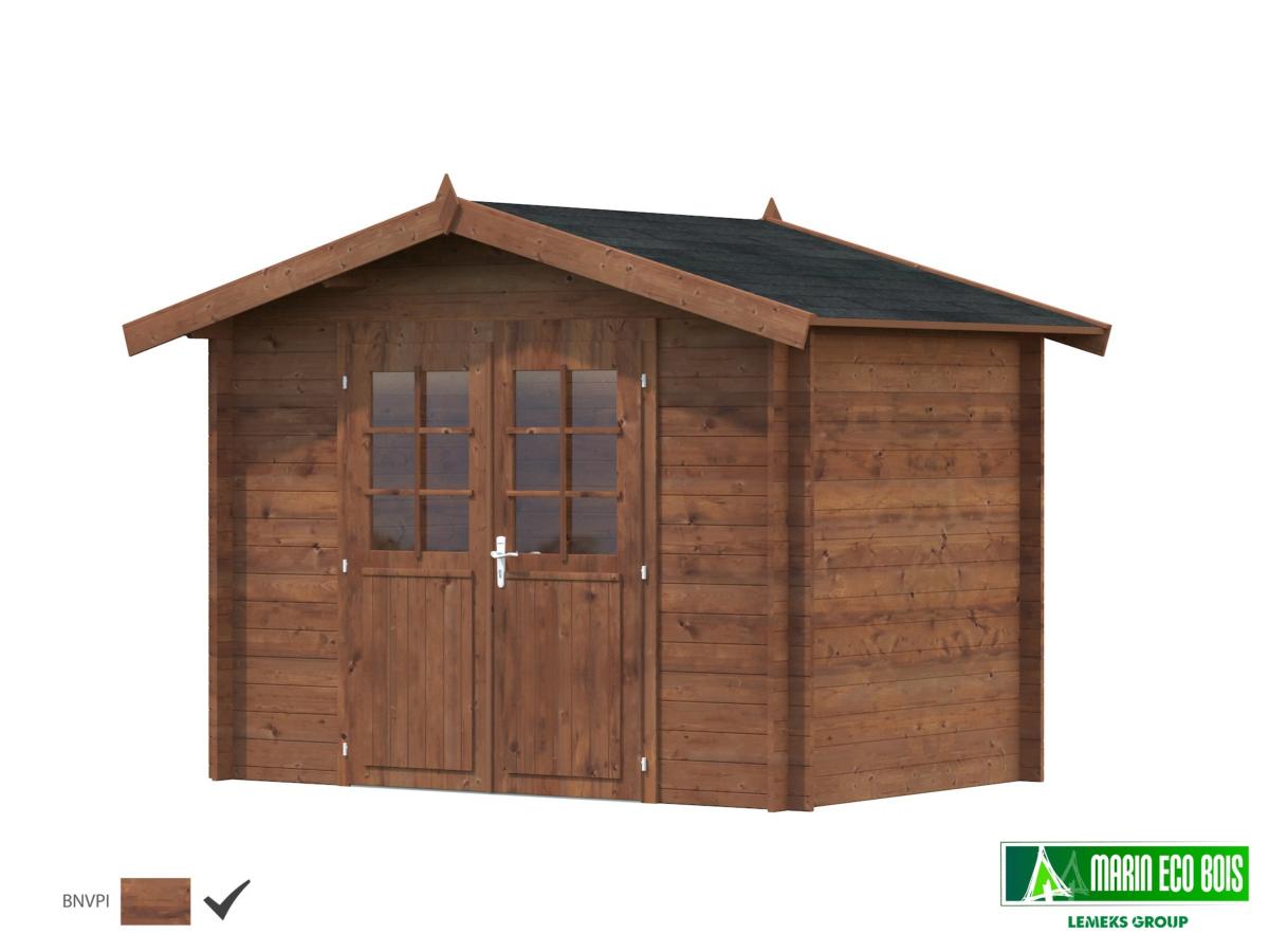 Abri de jardin en bois, Laval, autoclave, 4,71 m², 28 mm, Solid, achat, pas  cher