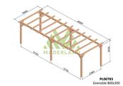 Pergola GRENOBLE 800x300cm