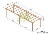 Pergola GRENOBLE 900x300cm