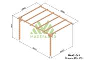 Pergola adossée ORLÉANS 420x300cm