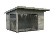 Chalet de Jardin Andrea 11,2 m² Slide Plus - 44mm, Double Vitrage & Porte Coulissante