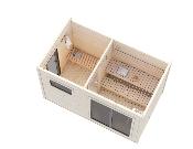 Sauna Bois 8.2 m² Grace - Bancs Tremble & Fenêtre Intégrée