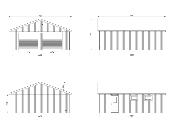 Garage bois Palmako ANDRE 44,7 m² – porte sectionnelle