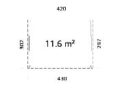 Jardin d’hiver bois PALMAKO LUMI 11,6 m² 
