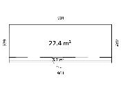 Maison de jardin Palmako JOHANNA 22,4 m² – Menuiseries alu – Panneaux 18 mm