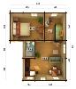 Chalet de loisirs EMILY 39.2m² - 70 mm