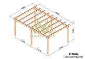 Pergola MARSEILLE 600x400cm