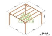 Pergola TOULON 400x400cm