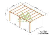 Pergola adossée AMIENS 600x400cm