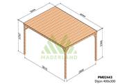 Pergola avec toit DIJON 400x300cm