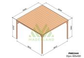Pergola avec toit DIJON 400x400cm