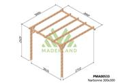 Pergola adossée NARBONNE 300x300cm