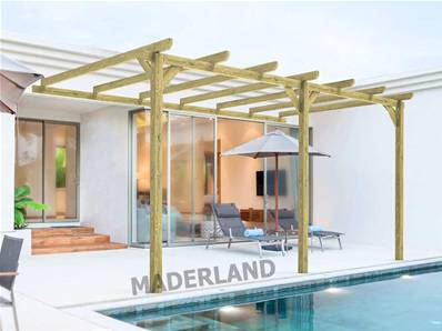Pergola adossée ORLÉANS 600x420cm