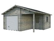 GARAGE PALMAKO ROGER 21.9 + 5.2 M� 44 mm AVEC PORTE SECTIONNELLE