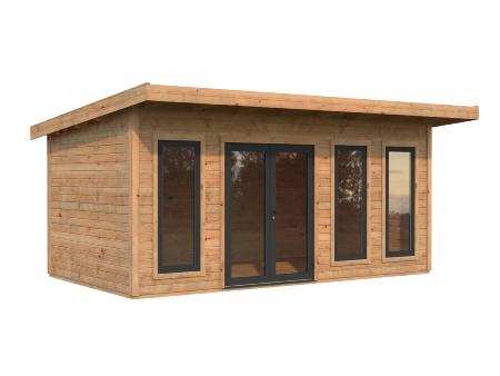 Studio de jardin Palmako Aurelia 15,2 m² traité marron