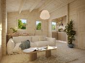 Chalet de loisirs EMILY 39.2m² - 70 mm