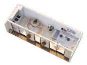 Abri de jardin bois Palmako REBEKKA 22,4 m² – Portes aluminium double vitrage